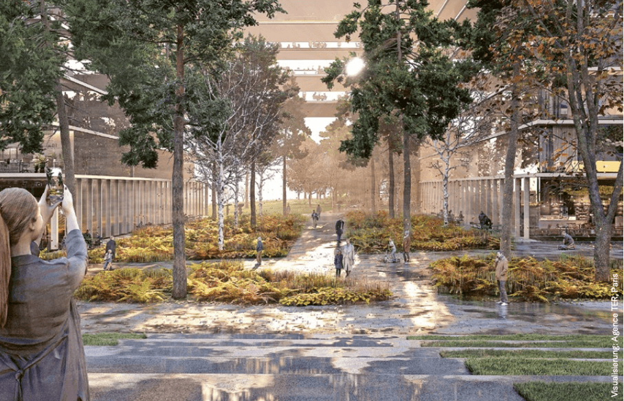 Die «Allée des Marronniers» verbindet die Route des Morillons mit dem Park.