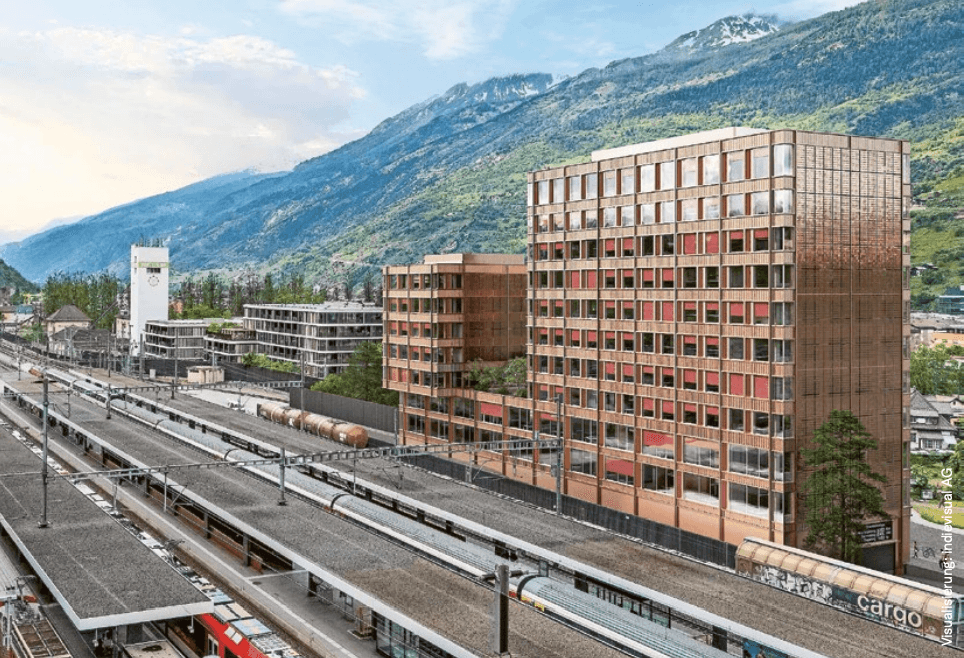 Die Funktion als internationaler Bahnknotenpunkt für fast das ganze Wallis hat in der Region eine Aufbruchstimmung erzeugt.